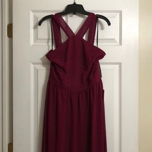 Lulu’s Air of Romance bridesmaid dress Burgundy XL